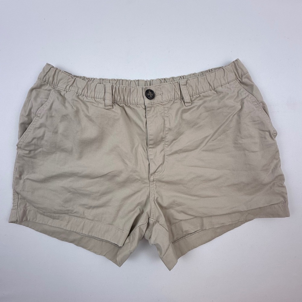 Chubbies Mens Everywear Shorts Khaki Tan 4 Inch Inseam Stretch Size Large